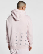 Mens 4 X 4 Biggie Hoodie Magnolia Oversized Fleece - Pink