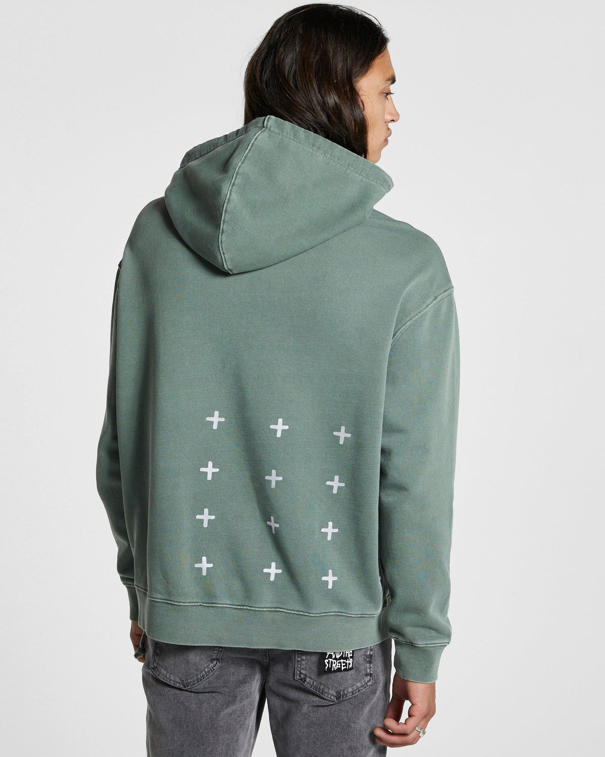 Mens Ekstacy Biggie Hoodie Dope Oversized Fleece - Green