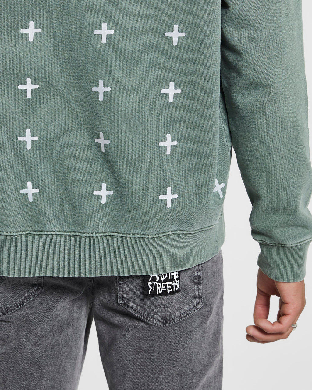 Mens Ekstacy Biggie Hoodie Dope Oversized Fleece - Green