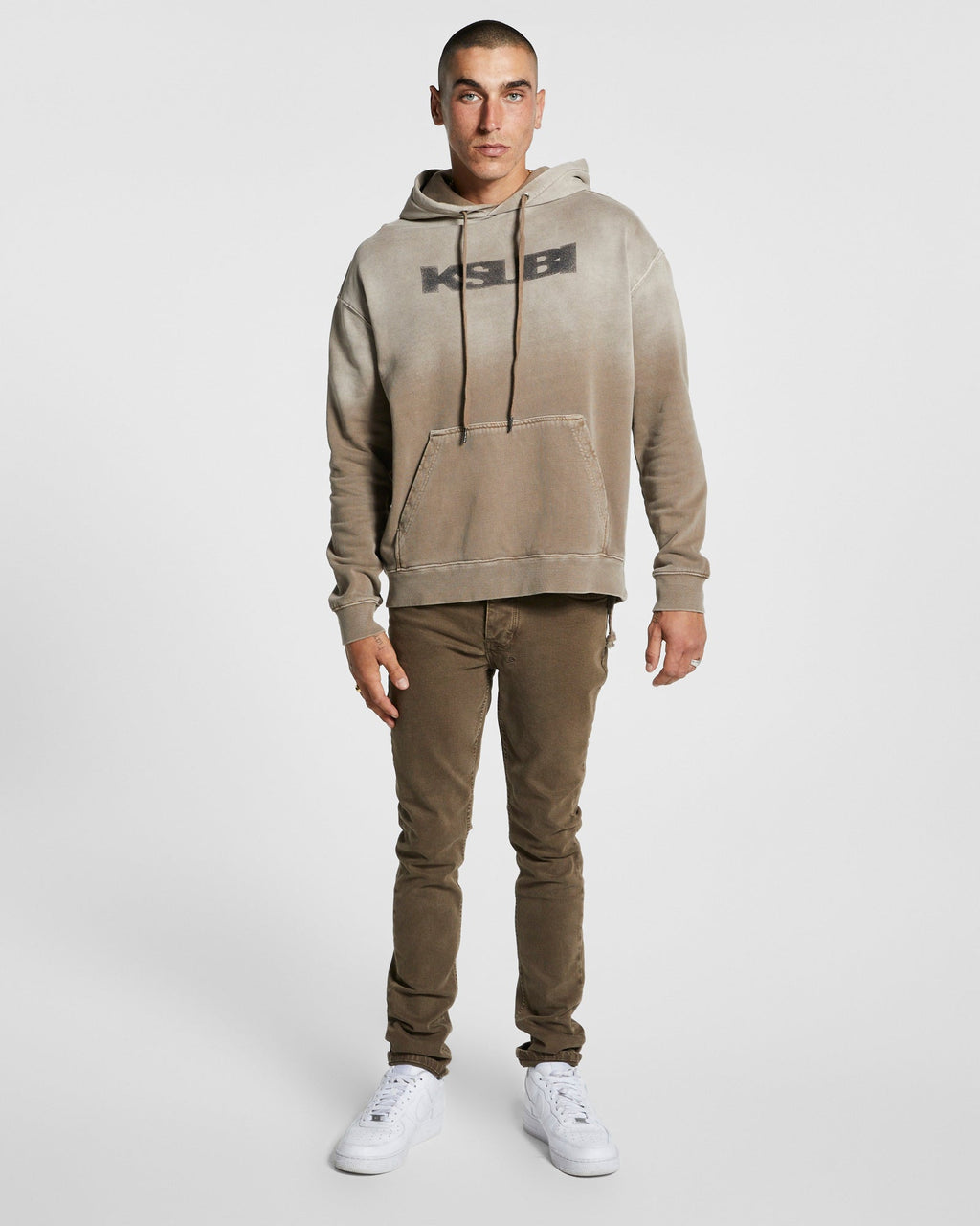 MENS SOTT BIGGIE HOODIE CLAY FLEECE