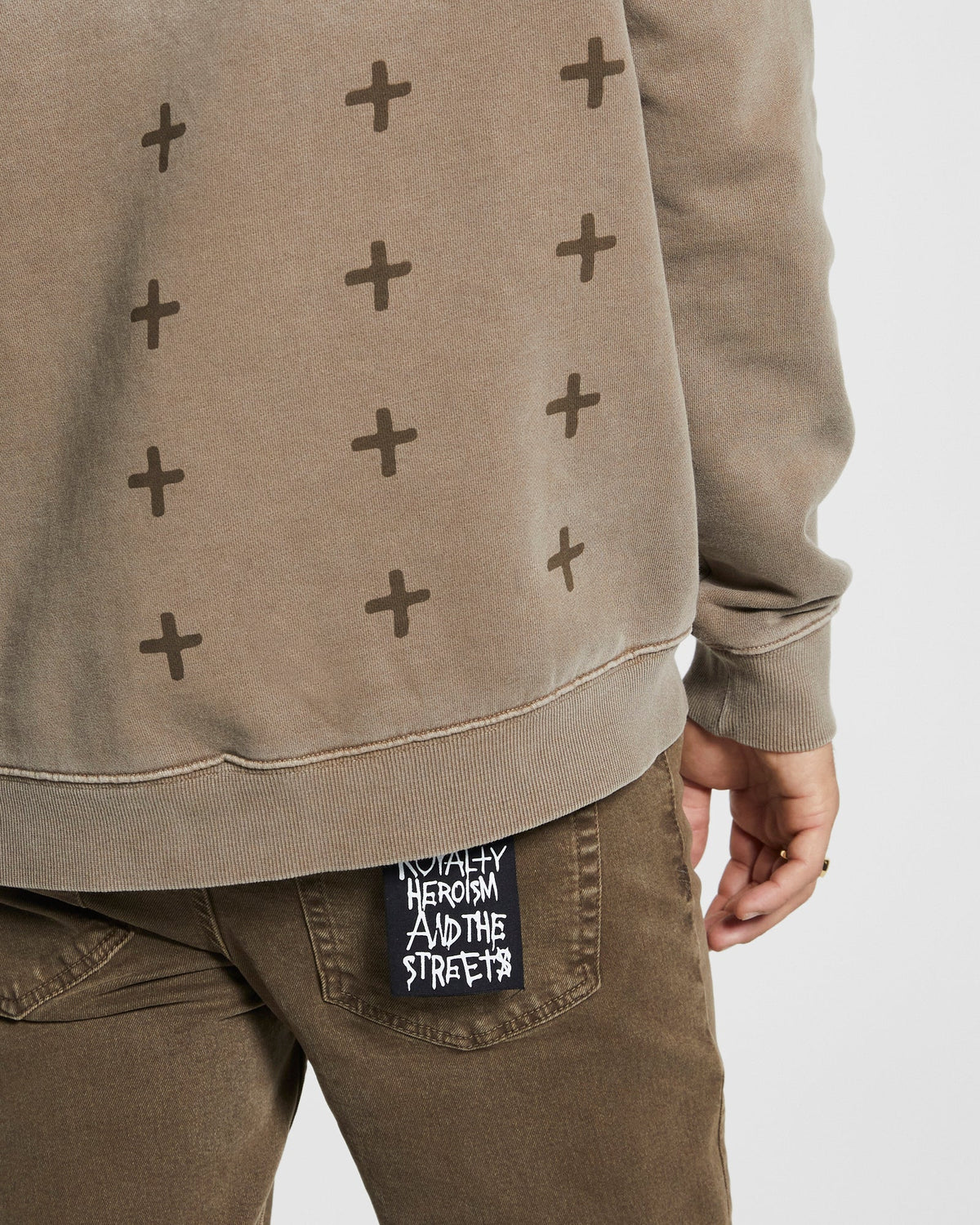 MENS SOTT BIGGIE HOODIE CLAY FLEECE