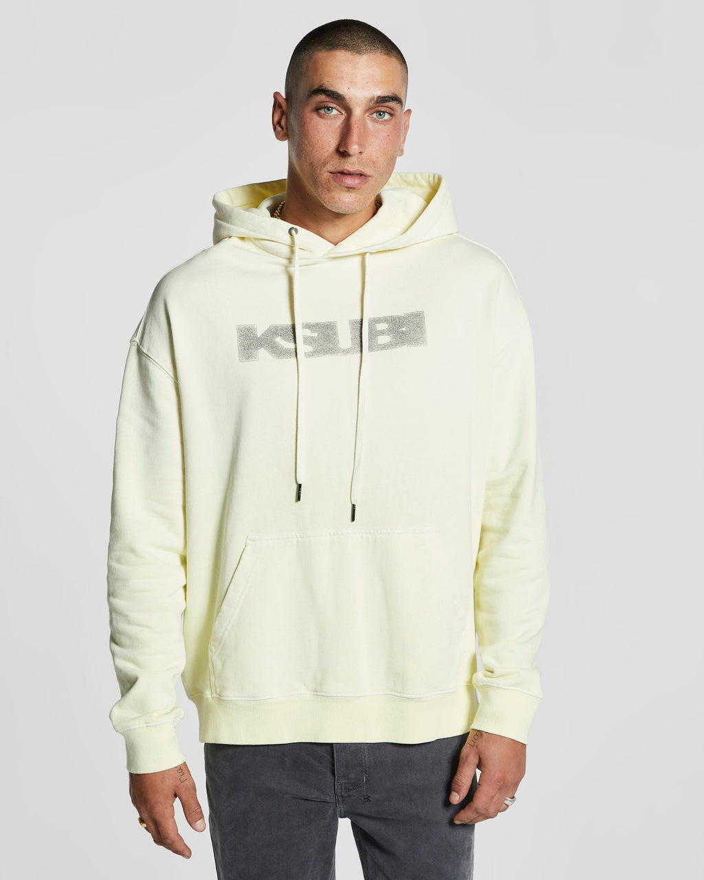 MENS SOTT BIGGIE HOODIE LEMON FLEECE