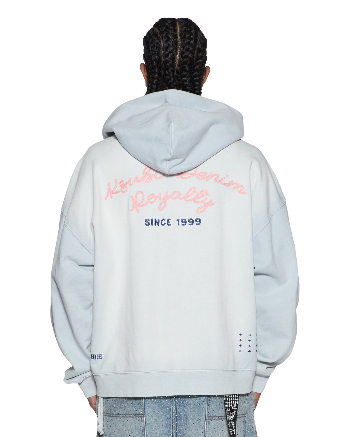 MENS EFFECT EKCESS ZIP HOODIE ICE MIST FLEECE