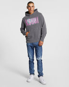 MENS DERANGED KASH HOODIE CHARCOAL FLEECE