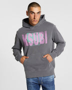 MENS DERANGED KASH HOODIE CHARCOAL FLEECE
