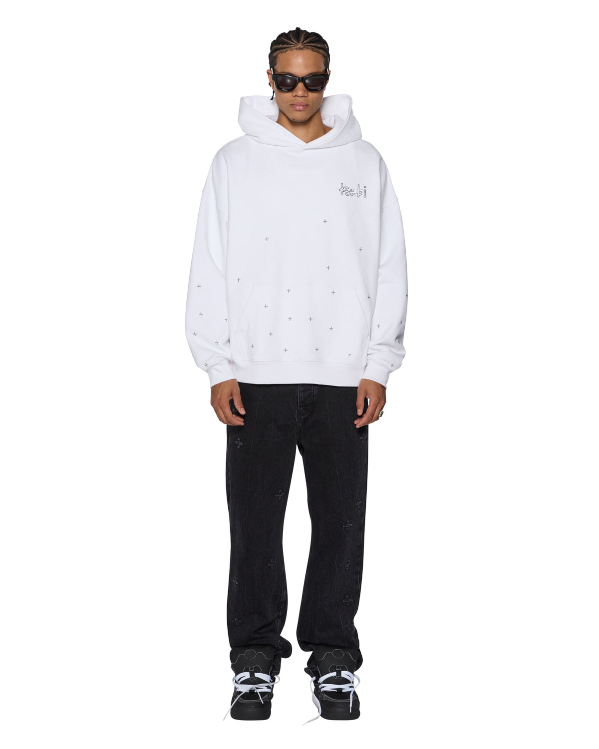 MENS KPLUS EKCESS HOODIE TRU WHITE FLEECE