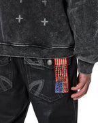MENS KSUBI X ALICE HOLLYWOOD GRAPHIC ZIP HOODIE BLACK JACKETS