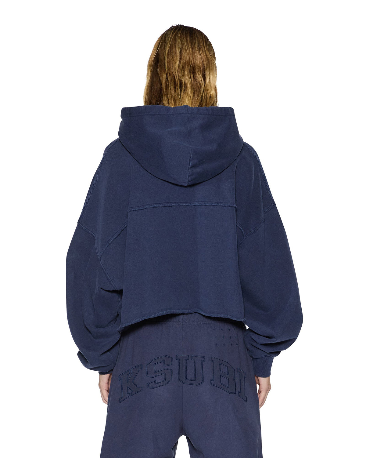 OH G HOODIE CROPPED INK BLUE
