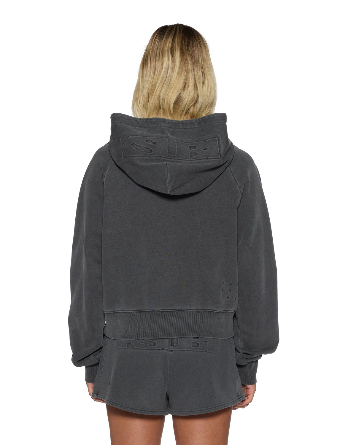 WOMENS ORIGIN HOODIE CHARCOAL FLEECE