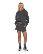 WOMENS ORIGIN HOODIE CHARCOAL FLEECE
