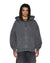 MENS  SERPENT EKCESS HOODIE FADED BLACK OVERSIZED FLEECE