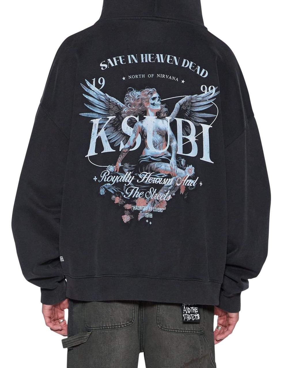 MENS SPIRIT EKCESS HOODIE ACID BLACK FLEECE