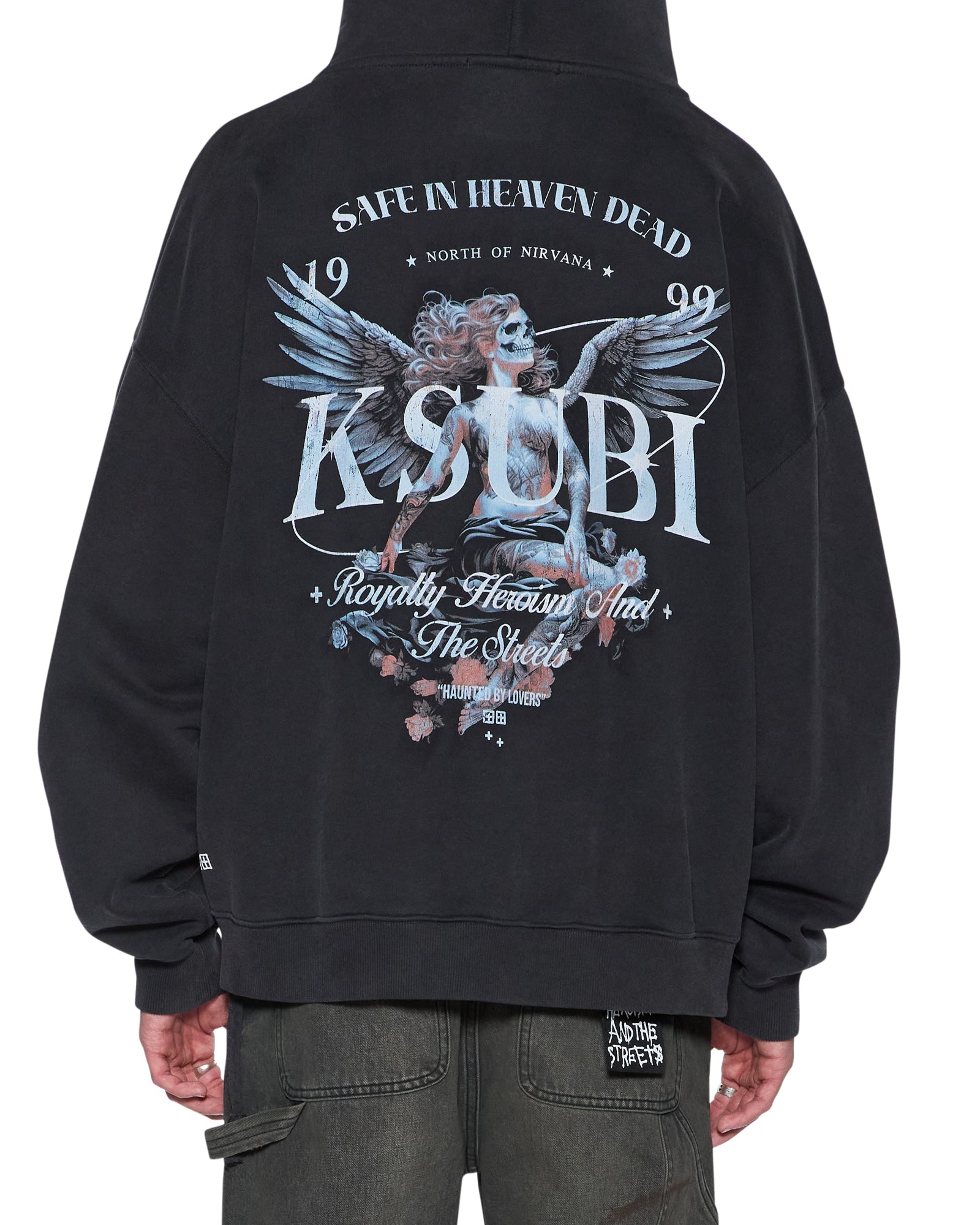 MENS SPIRIT EKCESS HOODIE ACID BLACK FLEECE