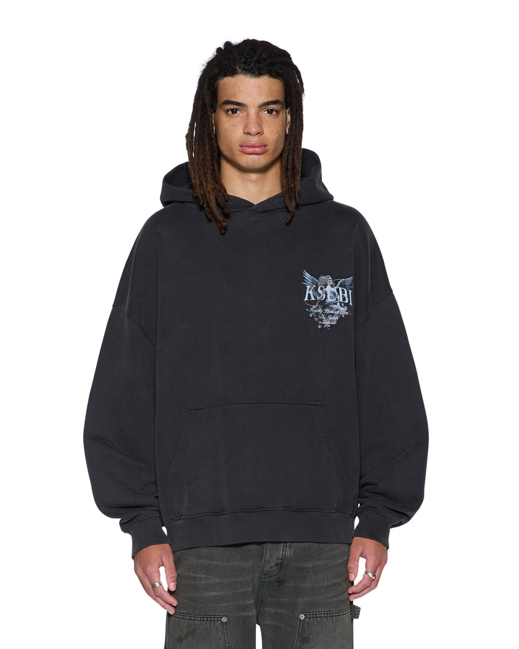 MENS SPIRIT EKCESS HOODIE ACID BLACK FLEECE