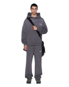 MENS STATE EKCESS HOODIE CHARCOAL FADE FLEECE