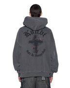 MENS THORNED EKCESS HOODIE CHARCOAL FLEECE