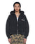 MENS  DEATH SNAKE HALEN ZIP HOODIE ASH BAGGY FLEECE