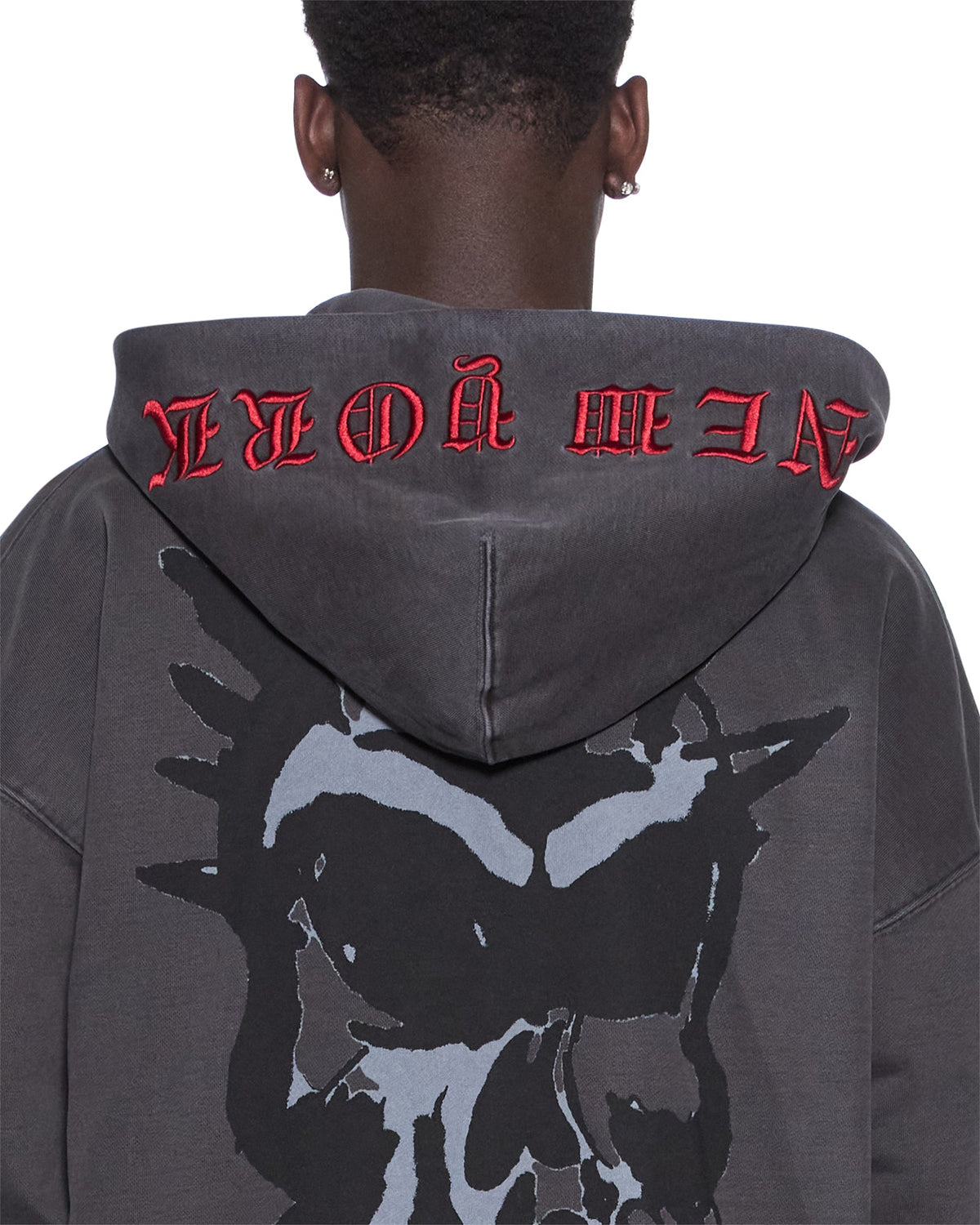 GRAFF EKCESS ZIP THRU HOODIE FADED BLACK