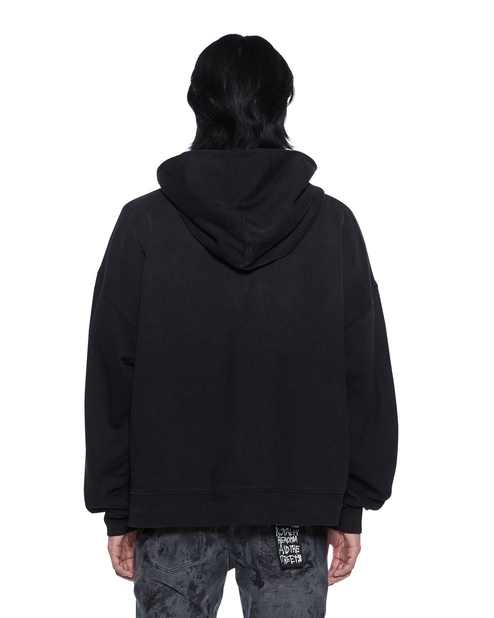 MENS  KSTUDIO EKCESS HOODIE BLACK FADE OVERSIZED FLEECE