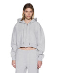 ORIGIN CROPPED HOODIE GREY