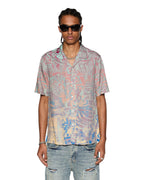 Mens Ikon Mania Resort Ss Shirt Multi Regular Shirts - Multi Colour