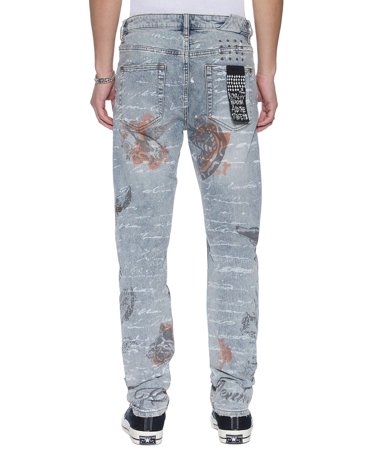 Mens Chitch Rogue Messenger Slim Denim Jeans - Denim