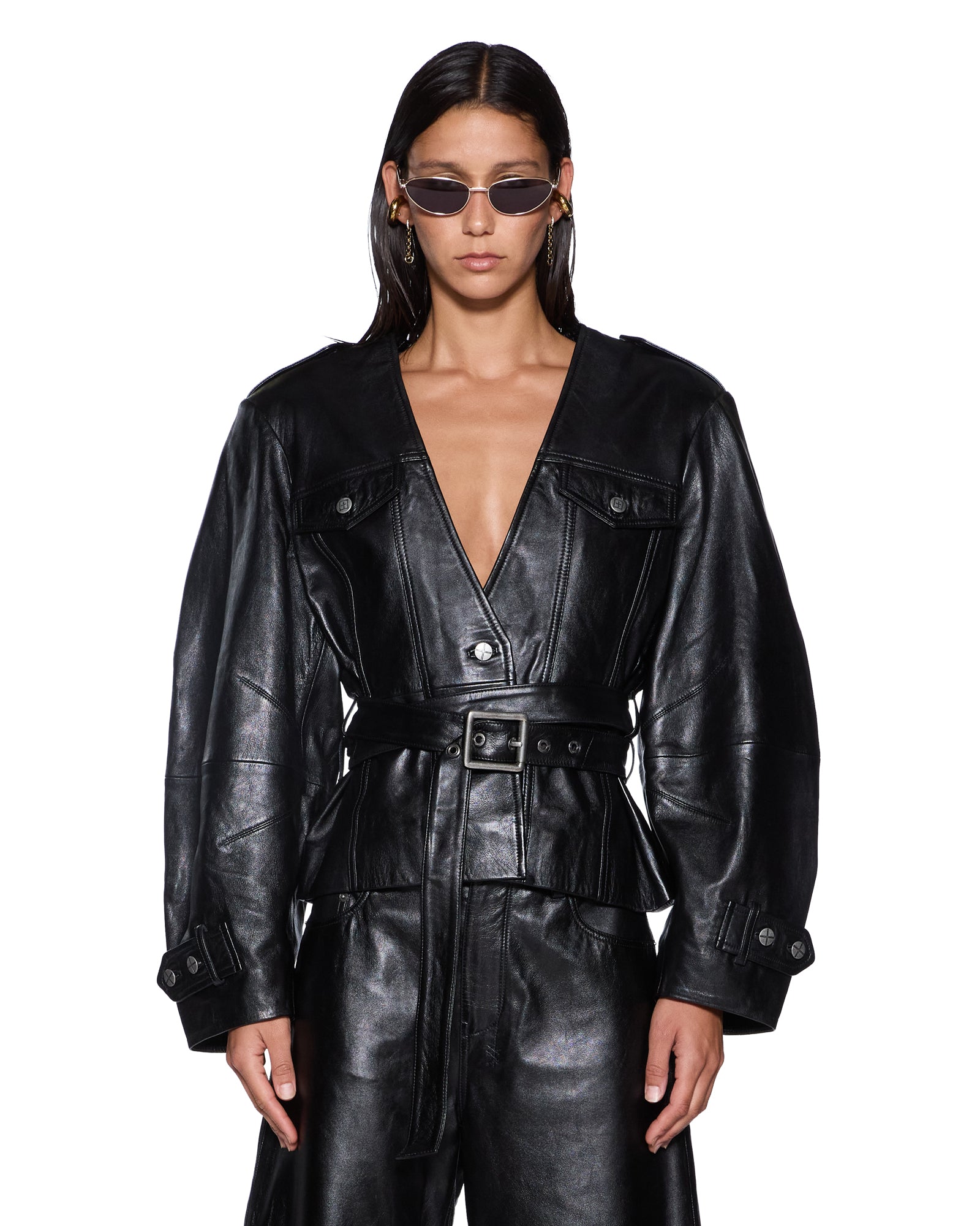 WOMENS BARREL JACKET BLACK FITTED JACKETS