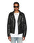MENS  CAPITOL LEATHER JACKET BLACK REGULAR JACKETS