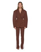 WOMENS DARE CINCHED BLAZER CHOCOLATE JACKETS