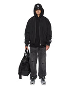 MENS INTRUDER BOMBER JACKET BLACK JACKETS