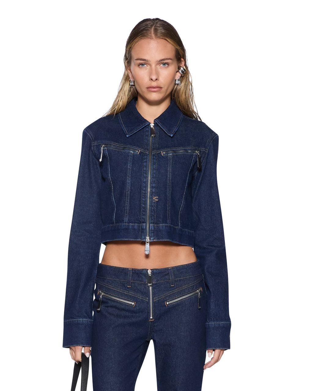 WOMENS SLIM TRUCKER JACKET ORIGINAL RINSE JACKETS