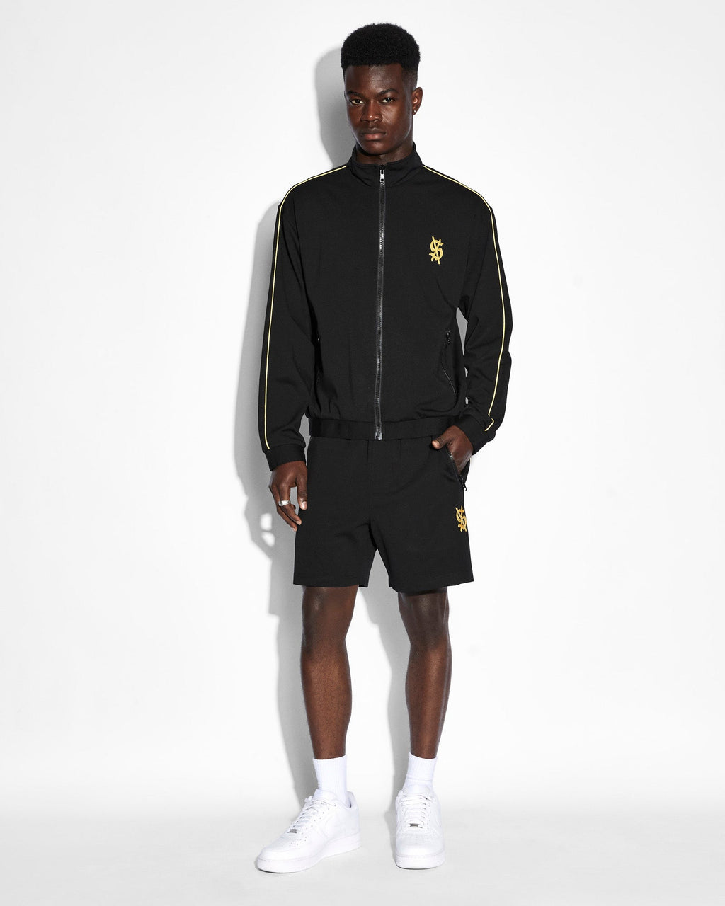 MENS ANTIDOTE TRAK JACKET BLACK/YELLOW JACKETS
