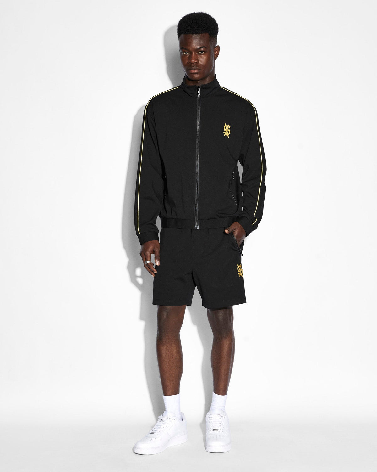 MENS ANTIDOTE TRAK JACKET BLACK/YELLOW JACKETS