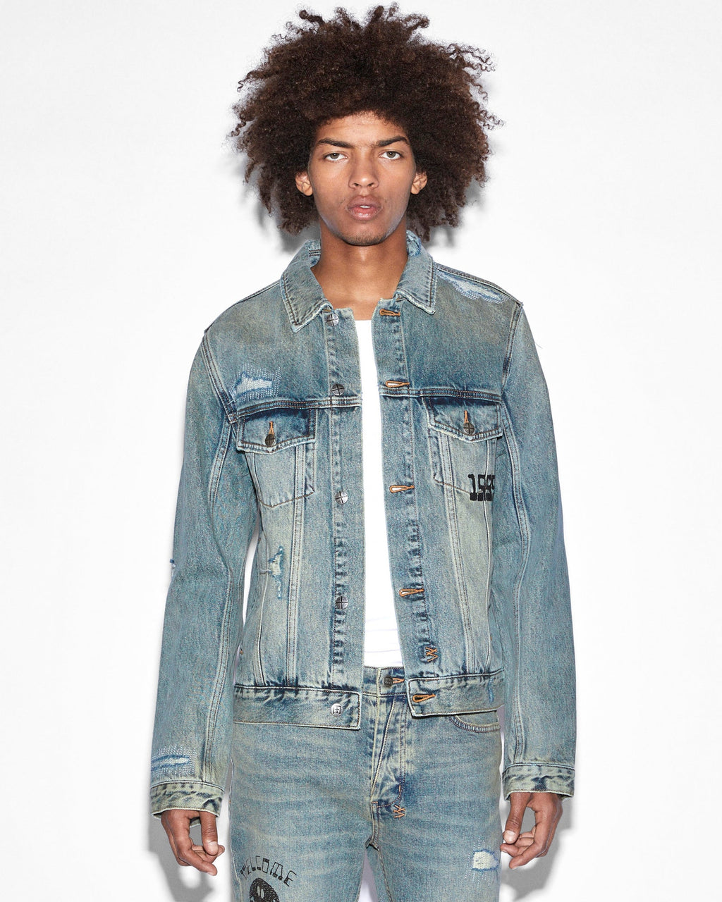 Mens Classic Jacket Throw Bak Regular Jackets - Denim