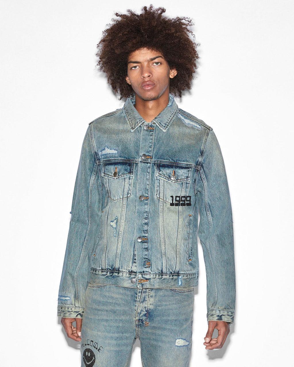 Mens Classic Jacket Throw Bak Regular Jackets - Denim