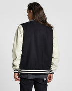MENS KING PATCH LETTERMAN BLACK JACKETS