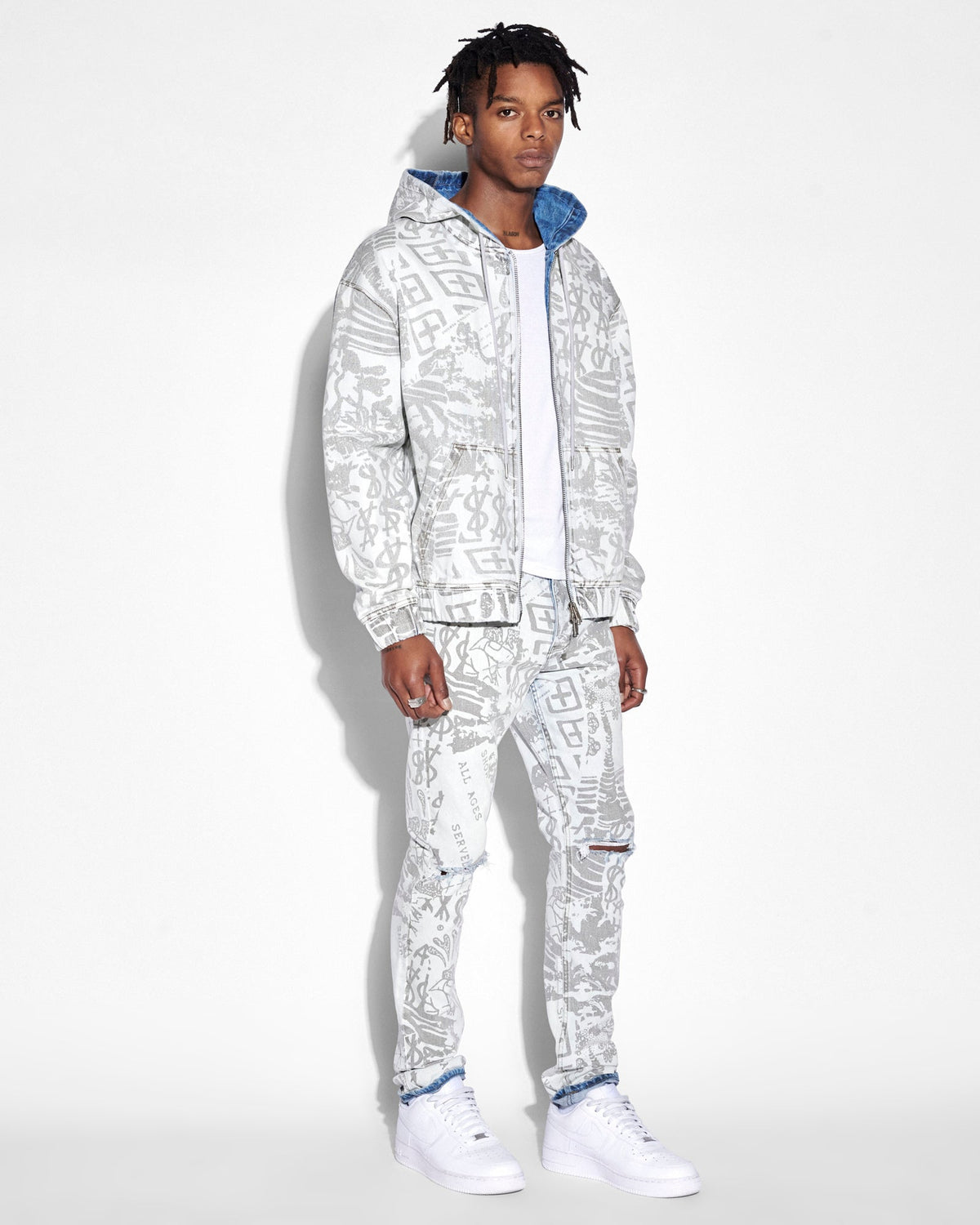 MENS CHITCH KOLLAGE ICEY DENIM JEANS