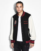 MENS ICONS LETTERMAN JACKET BLACK JACKETS