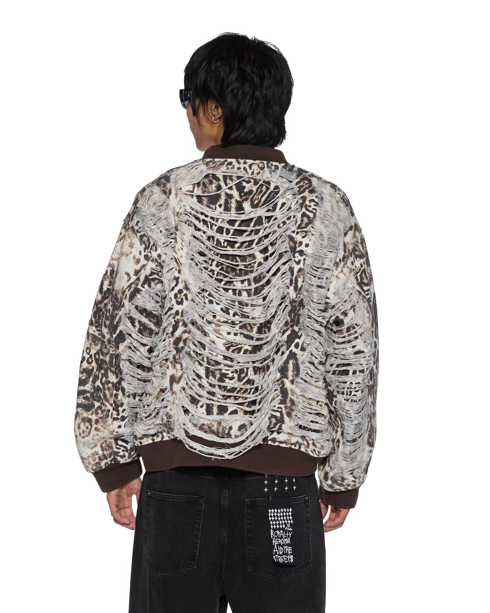 MOWALOLA BOMBER CHEETAH TRASHED