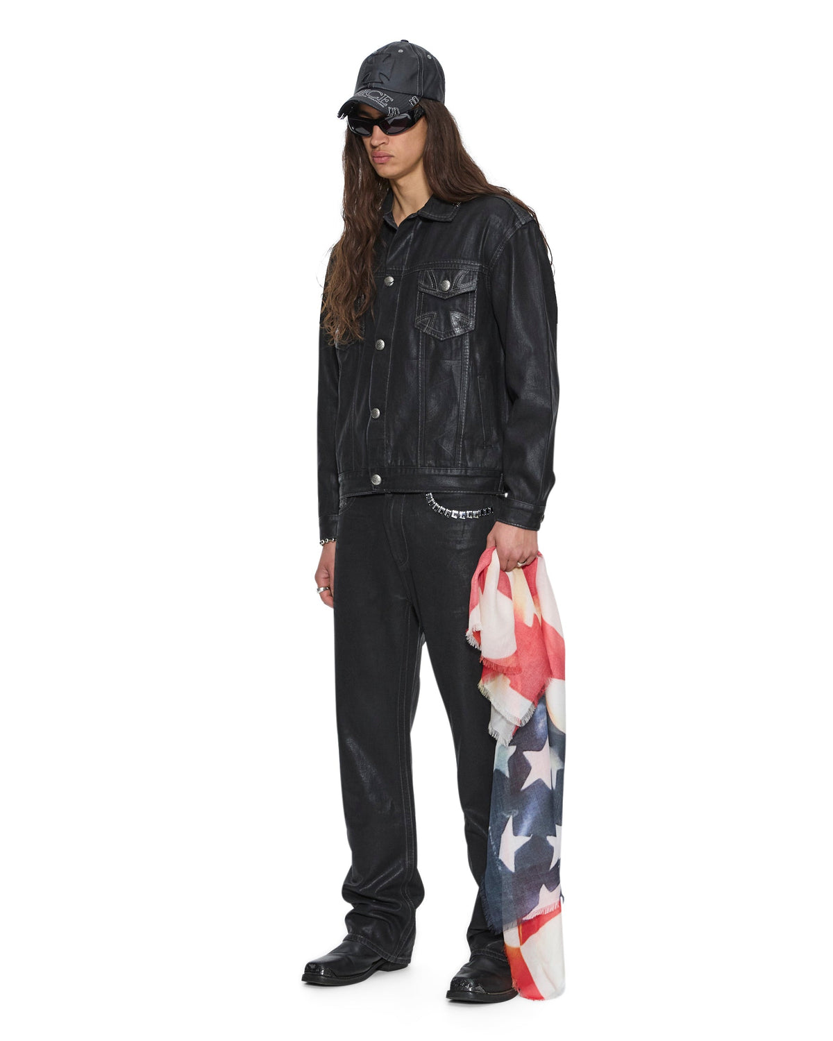 MENS KSUBI X ALICE HOLLYWOOD OH G JACKET BLACK WAX JACKETS