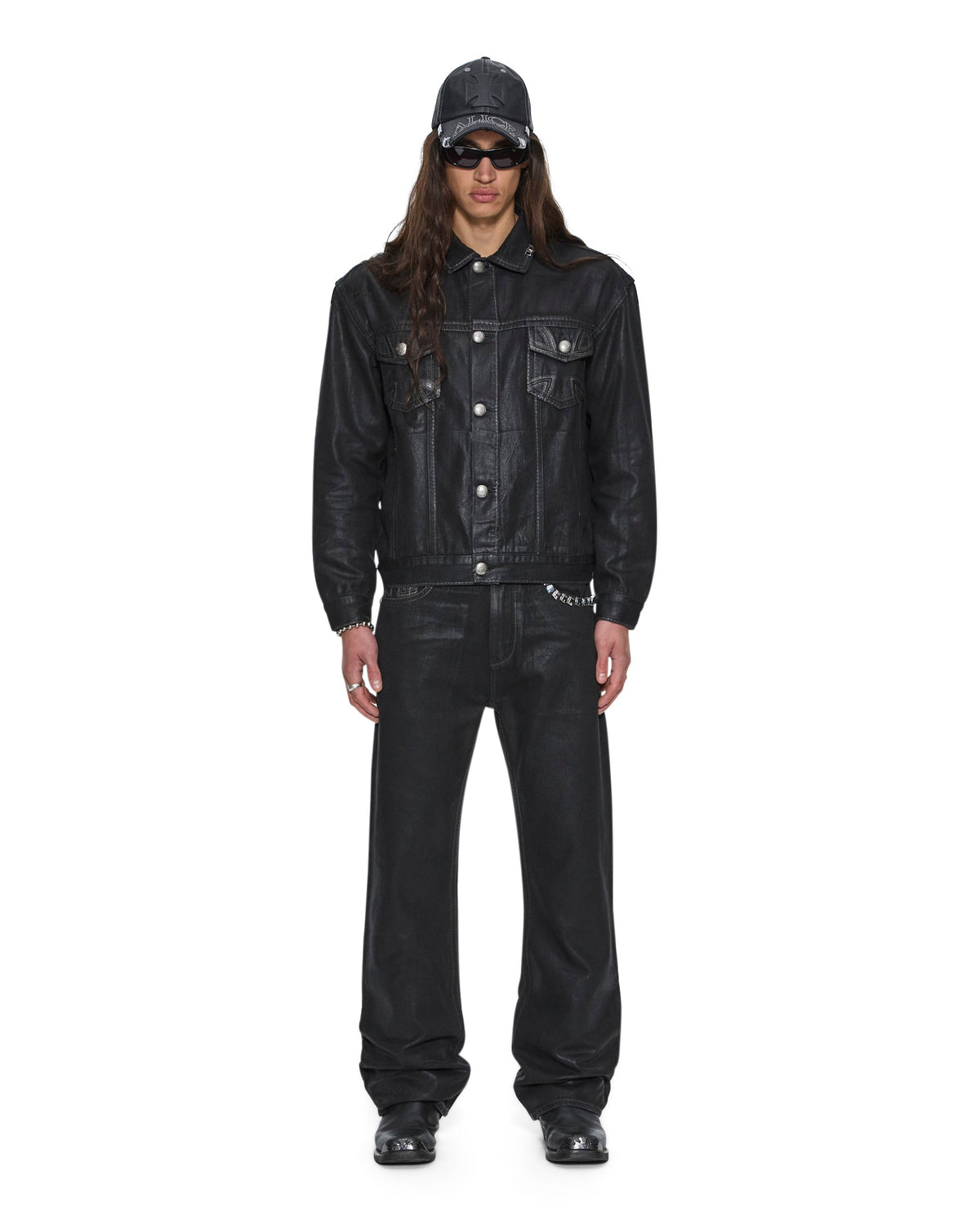 MENS KSUBI X ALICE HOLLYWOOD OH G JACKET BLACK WAX JACKETS