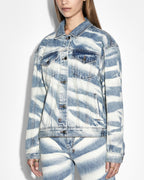 Womens Oversized Jacket Strokes Oversized Jackets - Denim