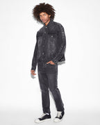 MENS CHITCH METALIK STRIPE BLACK DENIM JEANS