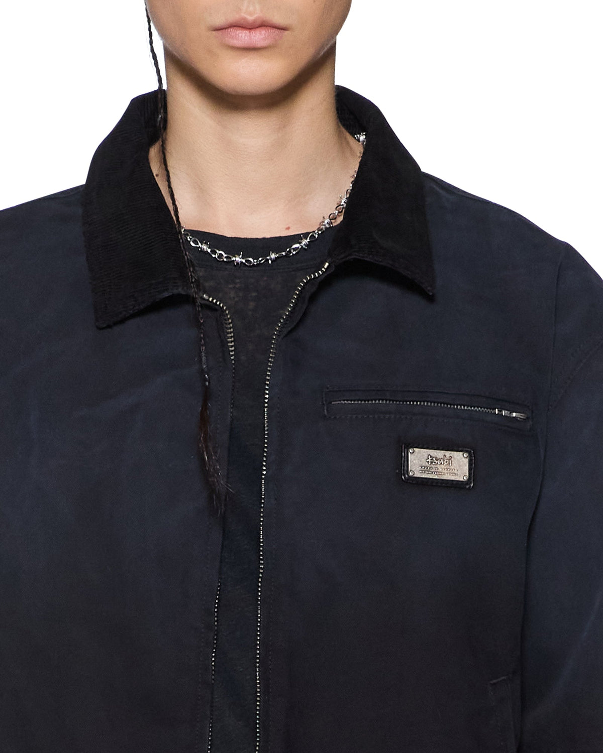 MENS PLATED GREENWICH JACKET BLACK JACKETS