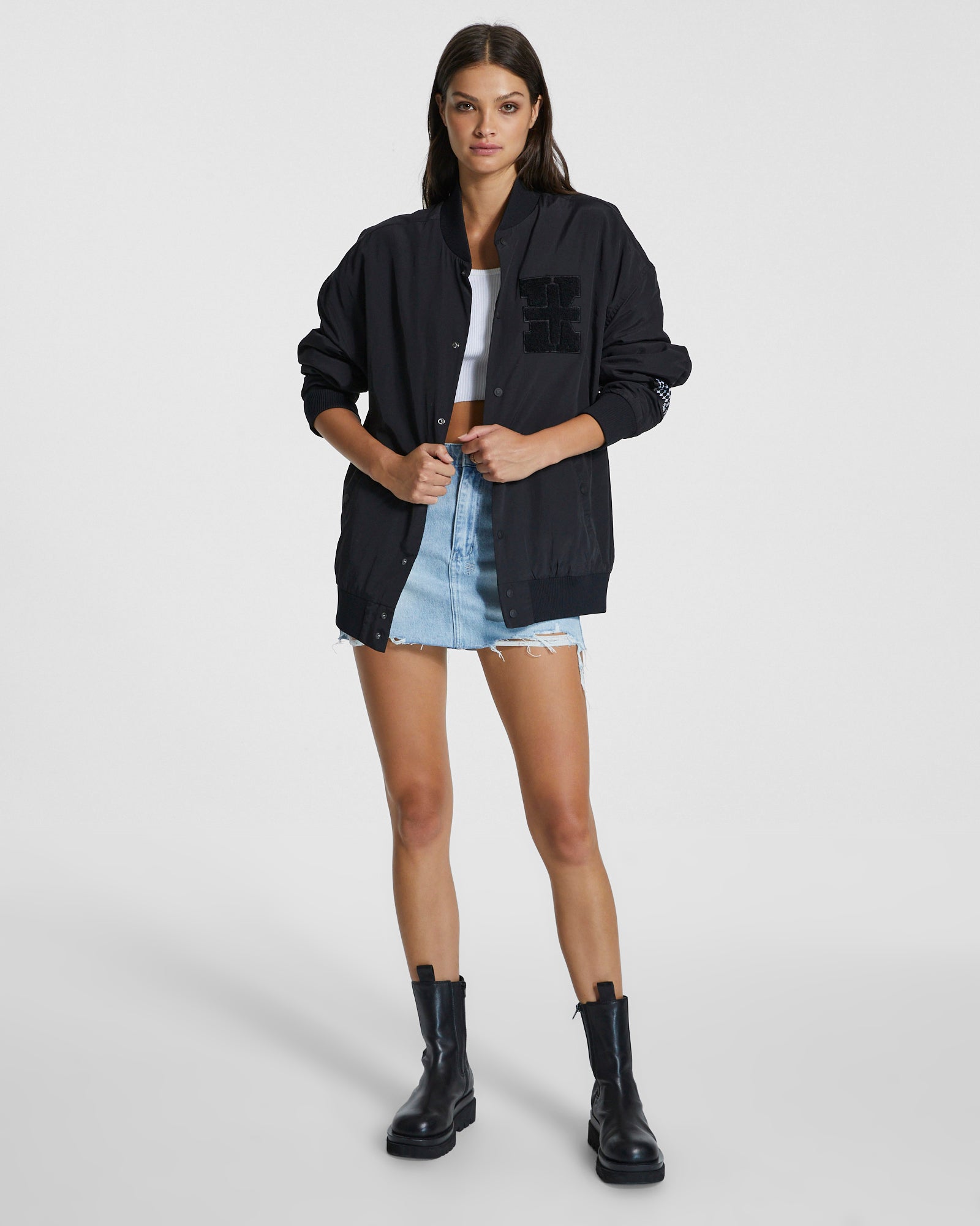 WOMENS  MODEL MINI SENSE SLICED SLIM SKIRTS