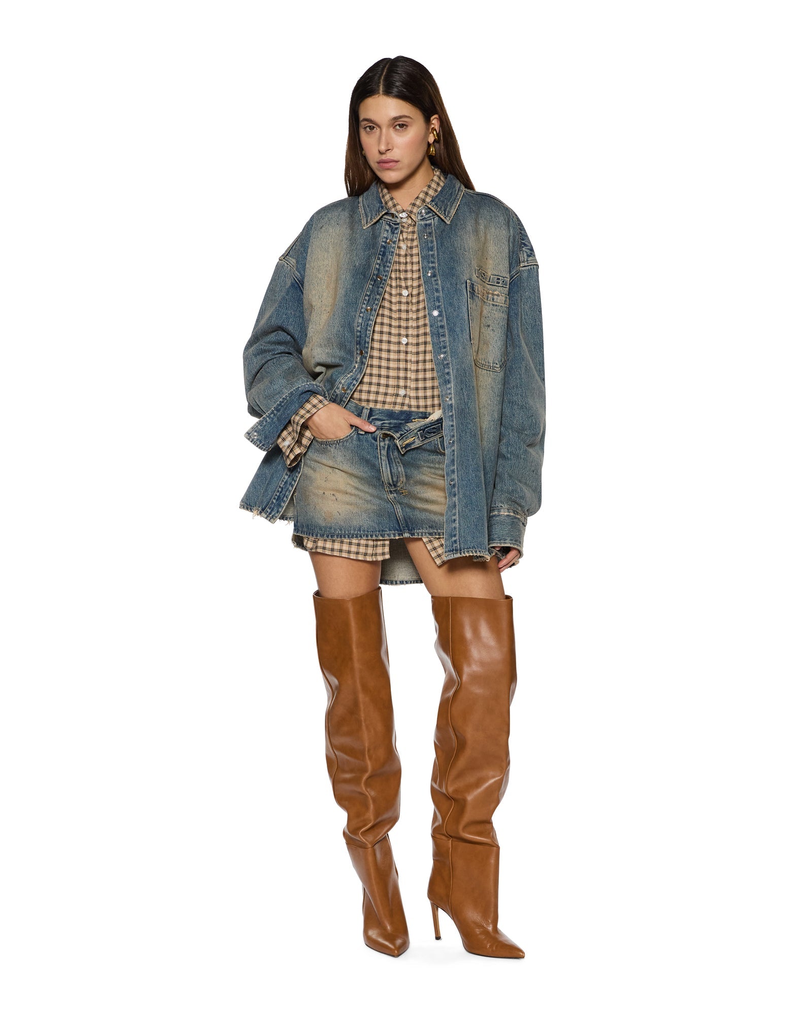 WOMENS MICRO MINI SKIRT FLIP DUNE REGULAR SKIRTS