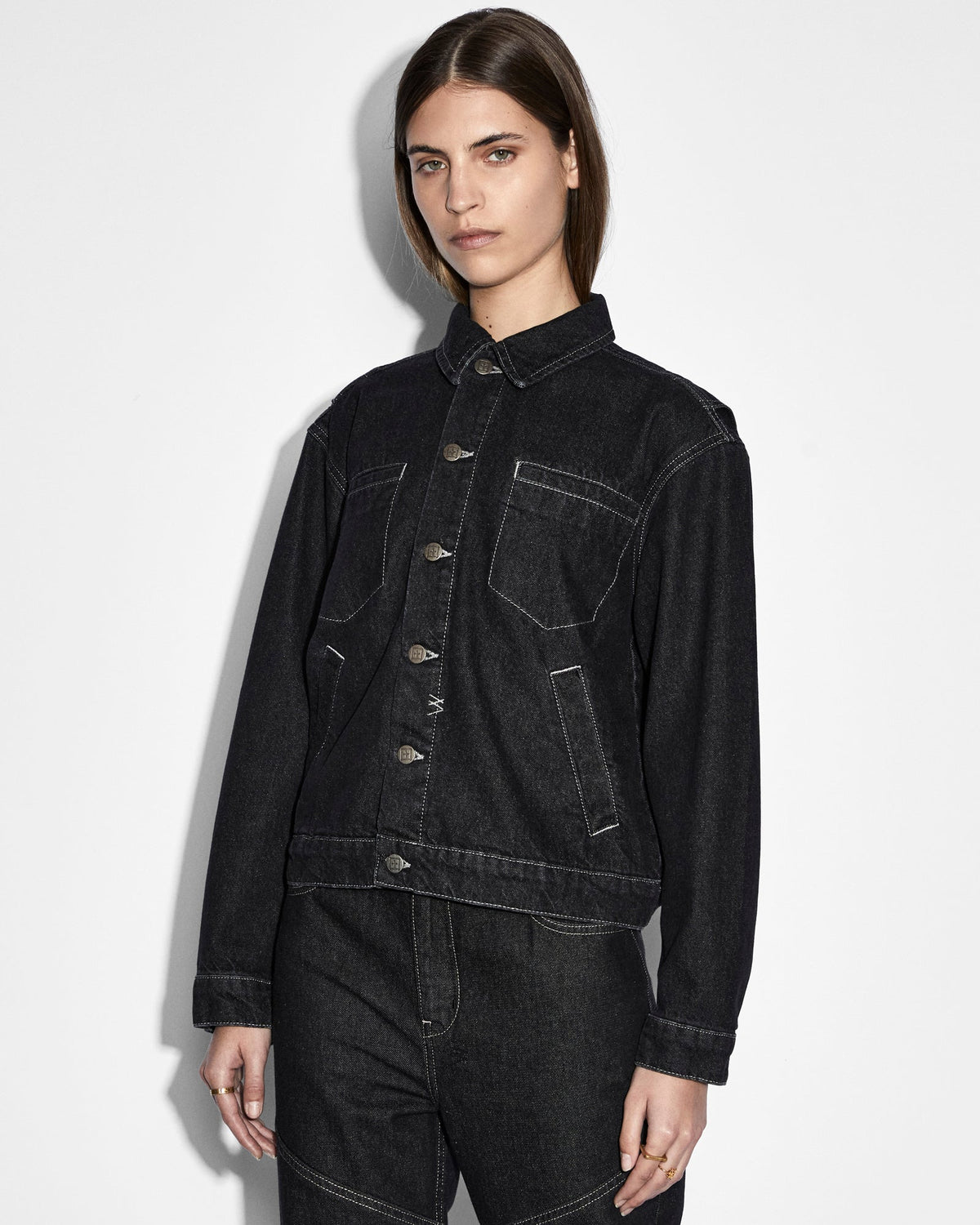 Womens Ryder Jacket Midnight Oversized Jackets - Black