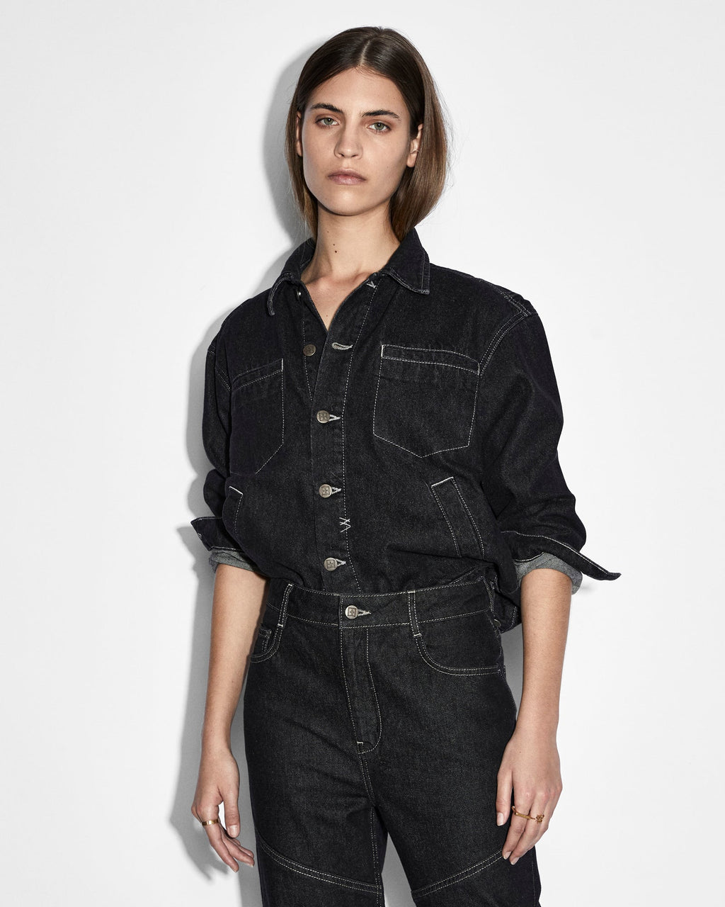 Womens Ryder Jacket Midnight Oversized Jackets - Black