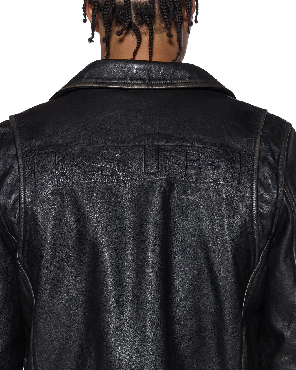 MENS SOTT CAPITOL LEATHER JACKET BLACK JACKETS