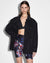 WOMENS  KSUBI X P.E NATION TRUCKER JACKET NOIR OVERSIZED JACKETS